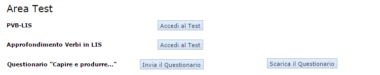 area test genitore